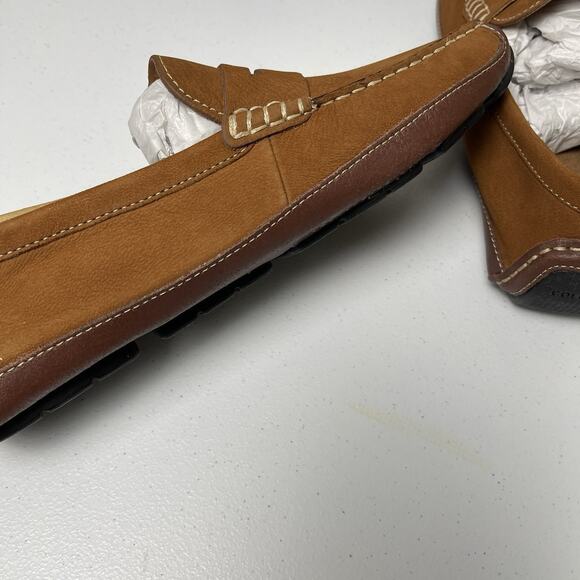 Cole Haan Wyatt Penny Driver Loafer Men Size 8 British Tan brown Shoes Slip On - Picture 4 of 7